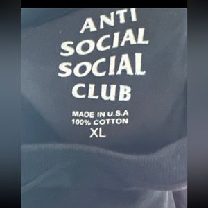 Anti Social Social Club T Shirt Black & White xl Brand New